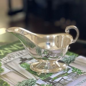 Vintage Gravy Boat Silver Plated